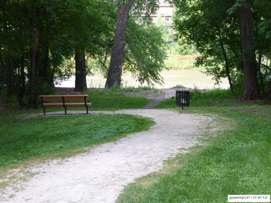A quieter place to take a break beside the river